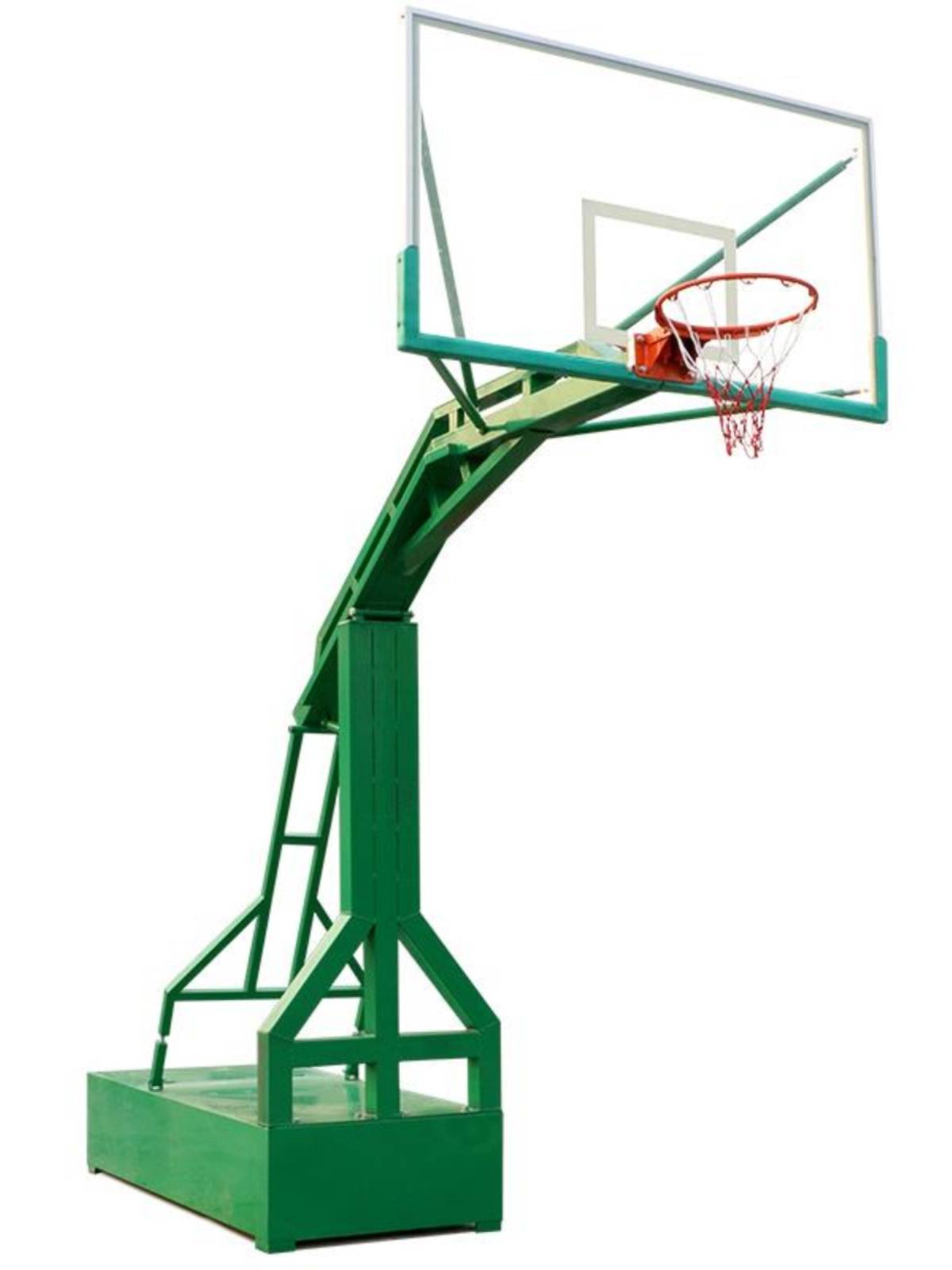 Mobile outdoor basketball frame standard adult basketball box outdoor home children's blue ball rack competition landing