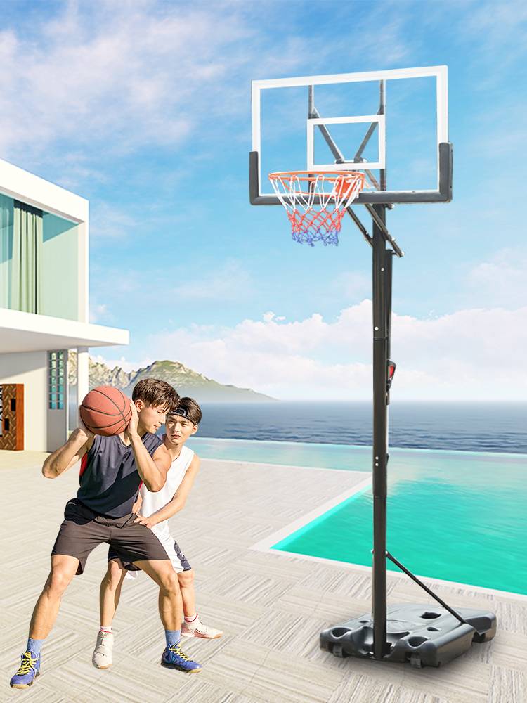 Adult basketball outdoor home useable lift blue ball frame shooting basket rack Kindergarten children's interior training