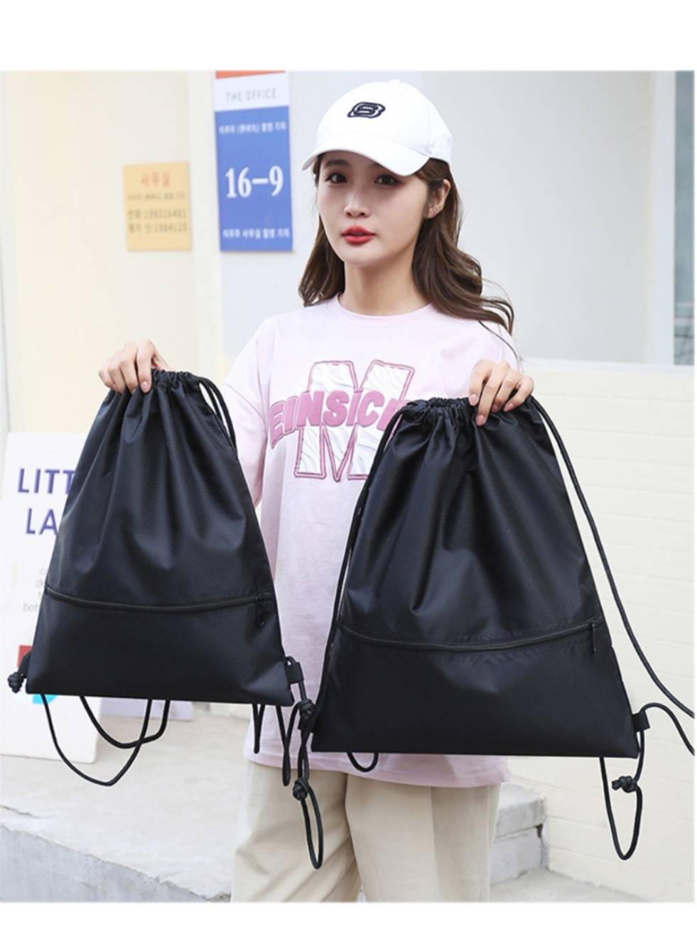 Children's Major Badminton Training Bag Student Student Pulling Strip Stripped Men's Fitness Backpack Tennis Pack Port Portable
