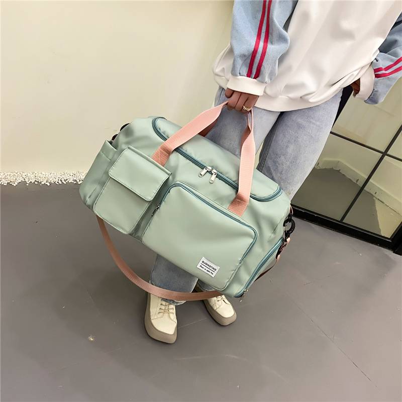 Short -distance travel package female large capacity lightweight, hand -wet, wet separation sports pack student luggage package male travel travel