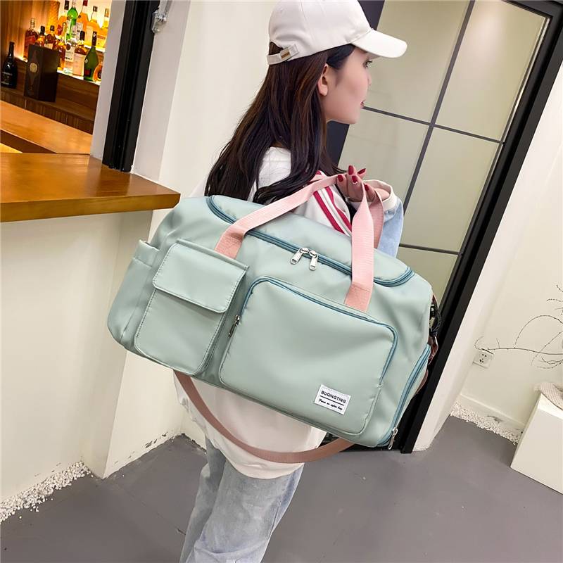 Short -distance travel package female large capacity lightweight, hand -wet, wet separation sports pack student luggage package male travel travel