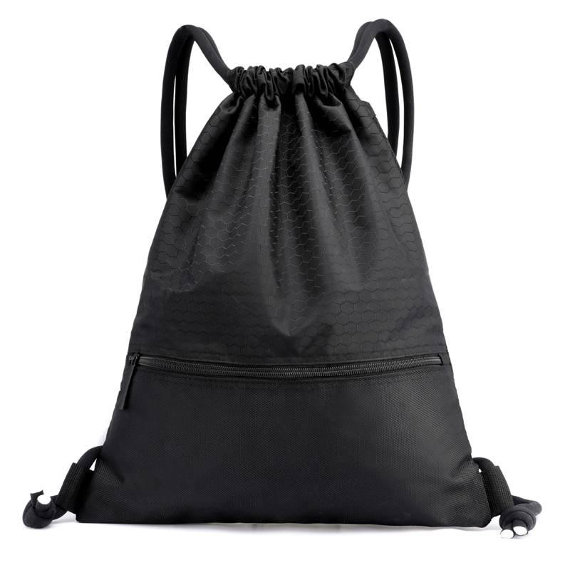 Custom bundle pocket drawing rope Backpack men and women simple large capacity lightweight travel outdoor sports fitness basketball bag