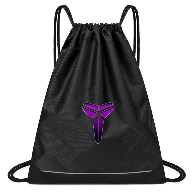 Anti -light strip basketball bag is light and large -capacity Oxford cloth drawing rope -to -shoulder bag sports fitness bag splash waterproof