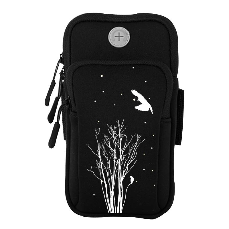 Running mobile arm bag for outdoor cell phone bag and general-purpose mobile arm bag with wrist kit
