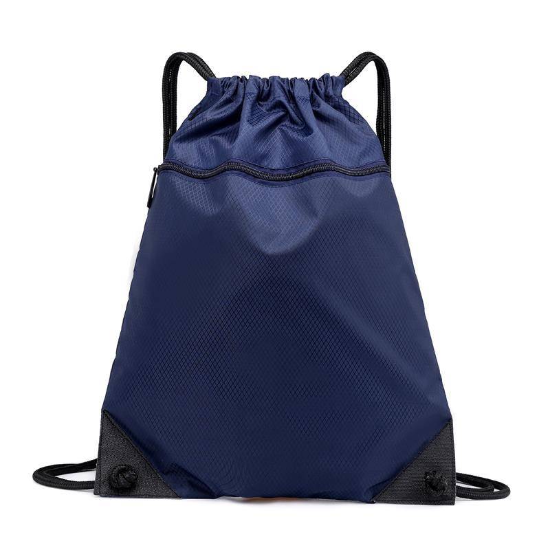 Custom bundle pocket drawing rope Backpack men and women waterproof lightweight folding outdoor sports basketball backpack fitness bag
