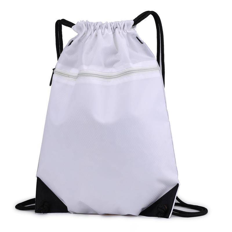 Custom bundle pocket drawing rope Backpack men and women waterproof lightweight folding outdoor sports basketball backpack fitness bag