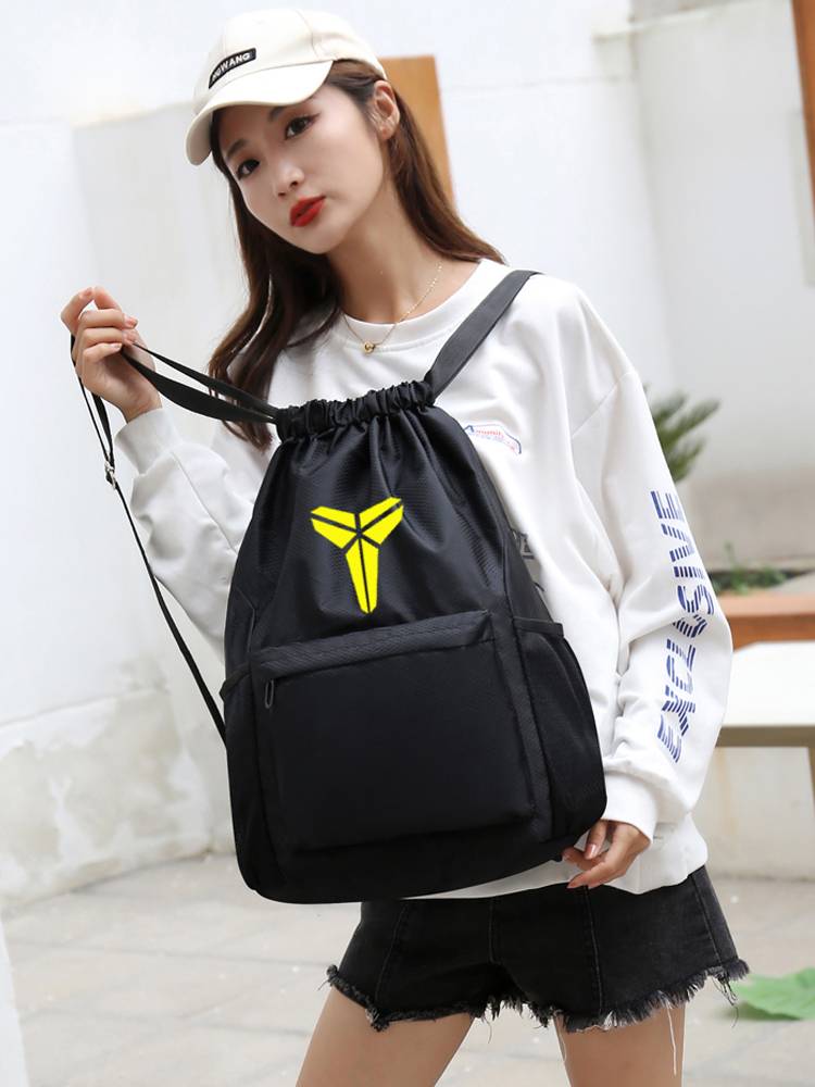 Customized blue ball bag basketball bag dry wet wet separation swimming bag waterproof storage bag drawing rope bare bag sports fitness bag