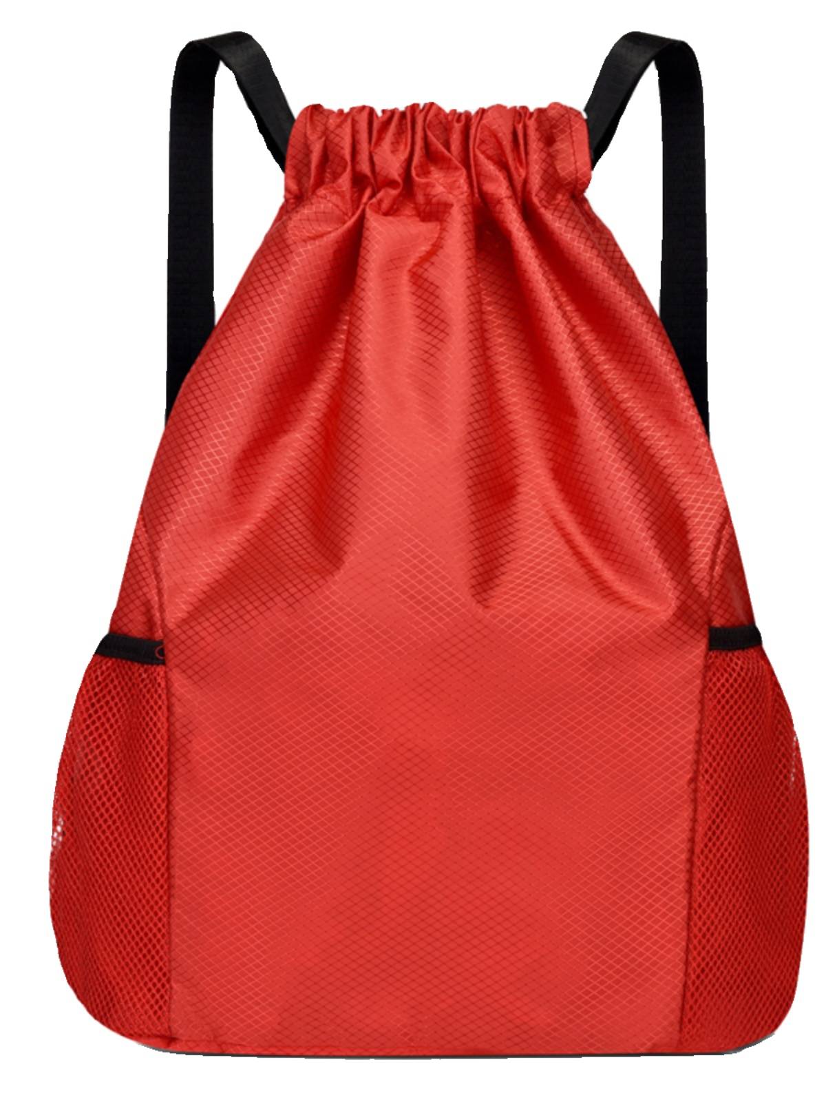 Thickened waterproof basketball bag football bag volleyball bag training class bundle mouth rope back bag bundle can customize advertisements