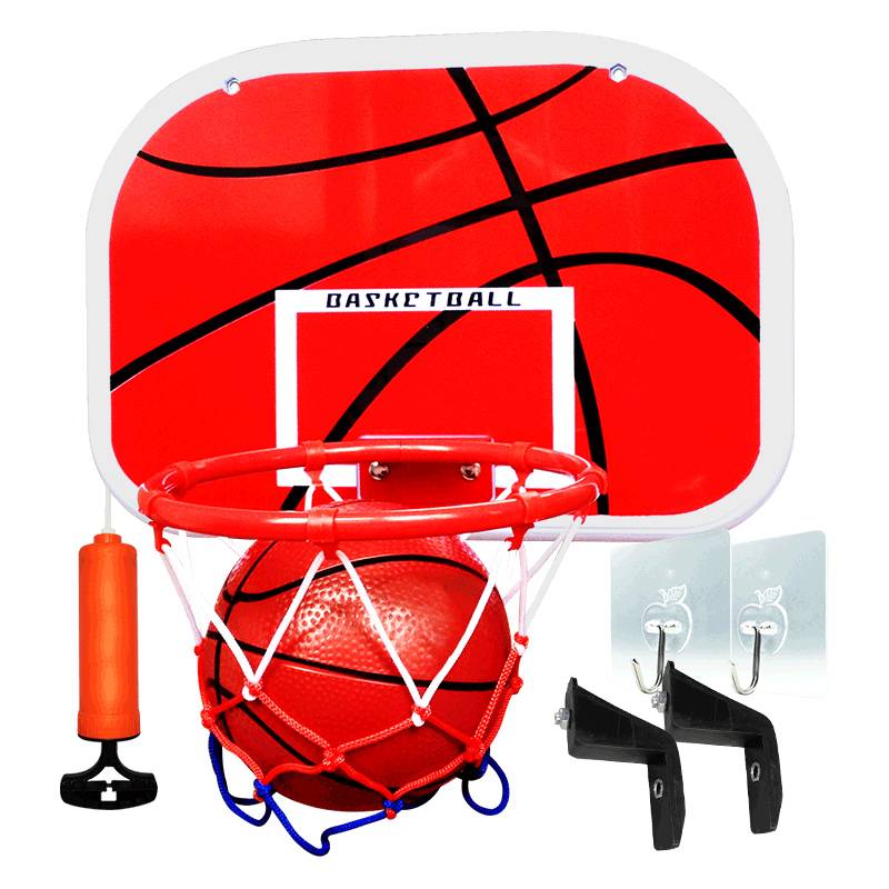 Free punch suspension basketball rack basket wall hanging children's basketball box baby shooting toys folding room house