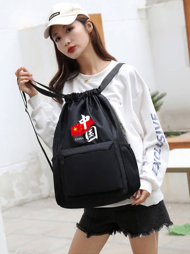 Customized basketball bag basketball bag training bag large -capacity football bag shoe bag storage bag drawing rope bare bag sports bag