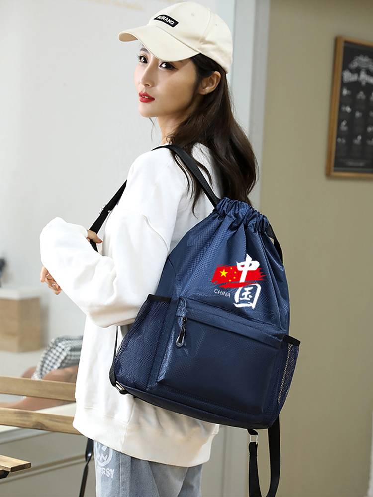 Customized basketball bag basketball bag training bag large -capacity football bag shoe bag storage bag drawing rope bare bag sports bag