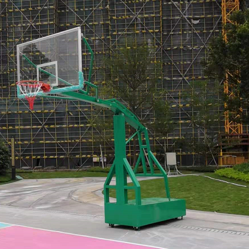 The flat box can move the basketball rack