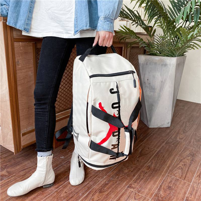Popular men's and women's large -capacity travel bag backpack dry wet separation separation outdoor sports fitness bag basketball bag yoga bag