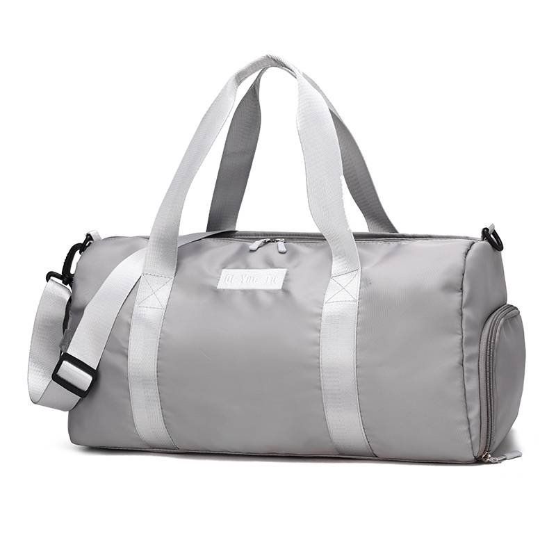 Pure color travel fitness bag men's hand -sports basketball yoga bag female travel bag Korean version of luggage package custom logo