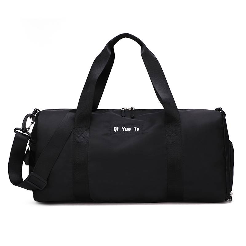 Pure color travel fitness bag men's hand -sports basketball yoga bag female travel bag Korean version of luggage package custom logo