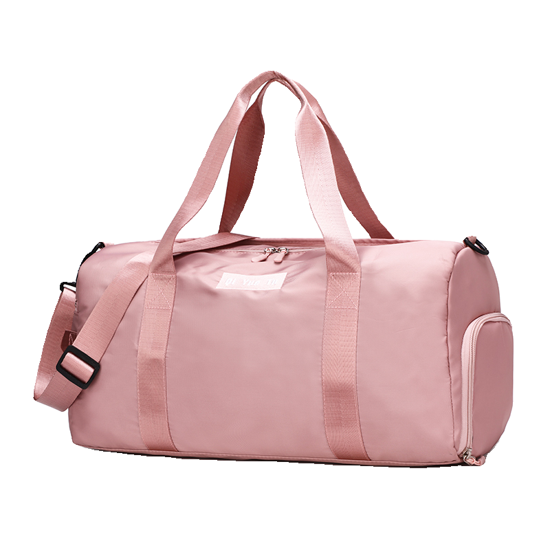 Pure color travel fitness bag men's hand -sports basketball yoga bag female travel bag Korean version of luggage package custom logo