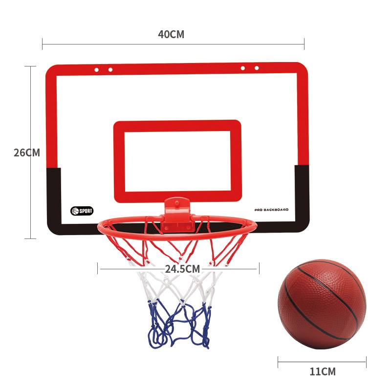 Suspension -type transparent basketball board can fold the storage of basketball rack children's indoor outdoor sports exercise toys
