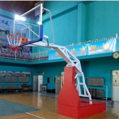 Classic electric lifting basketball rack