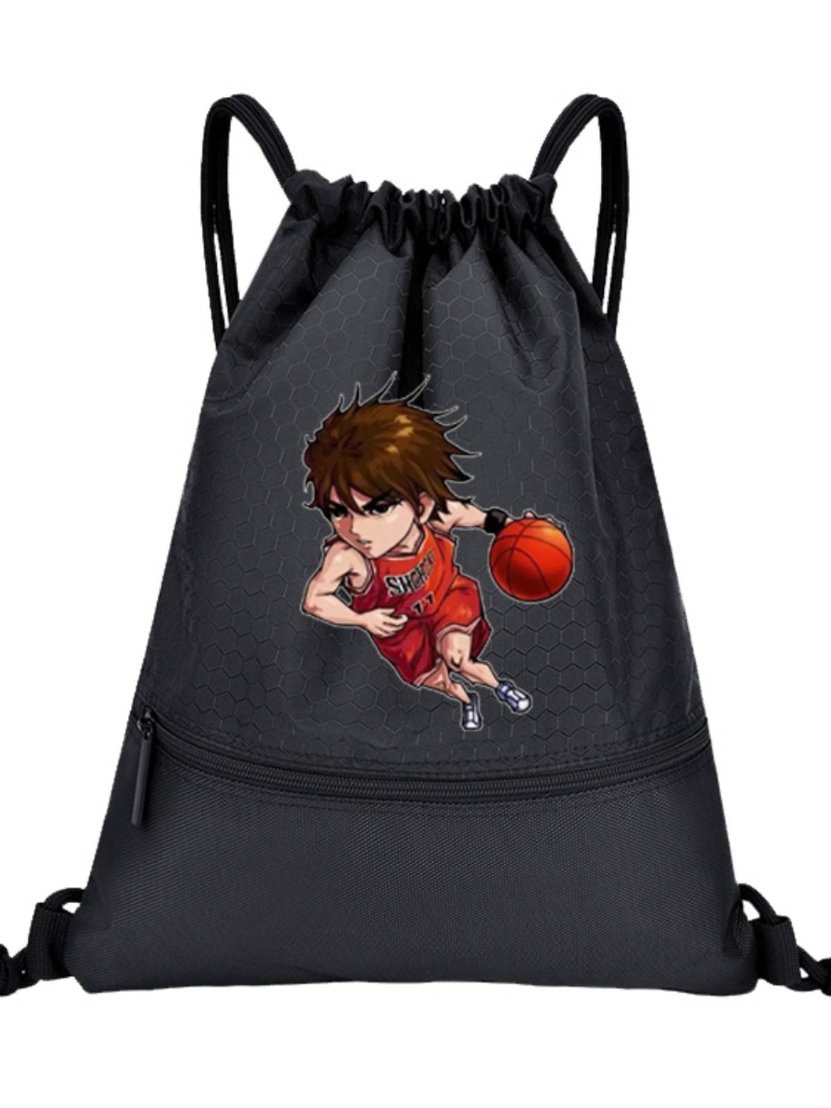 Slam Dunk Basketball Bags Rukawa Maple Bi -shoulder Sports Backpack Pulling Storing Pack Publisa