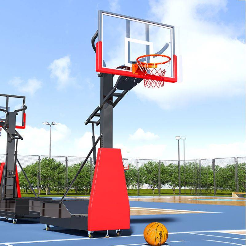 Yong Test mobile lifting basketball rack adult home use indoor children's basketball frame outdoor youth outdoor basketball rack
