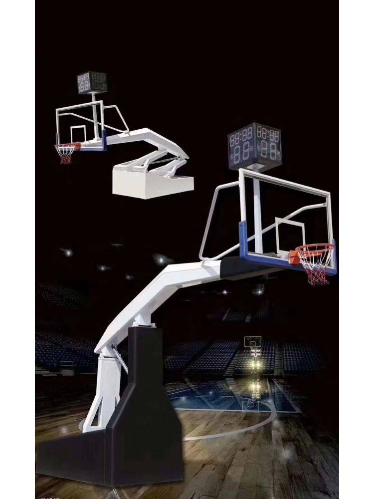 Outdoor Adult Standard Competition Mobile Folding Lift Basketball Basket Inside professional manual electric remote control basketball rack