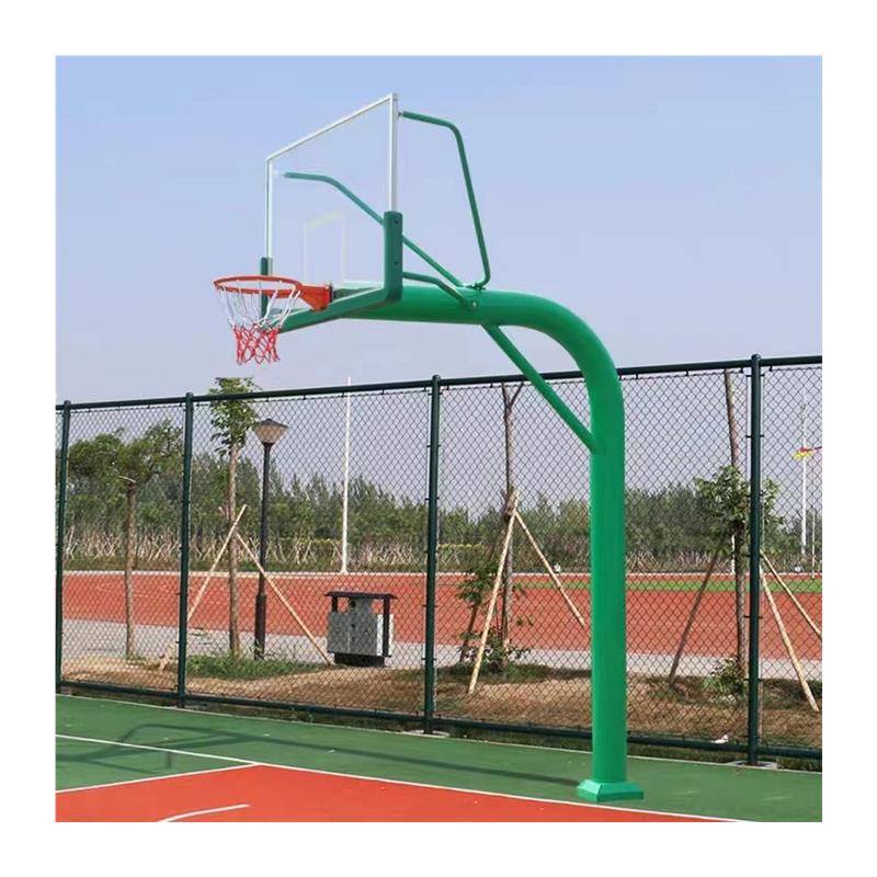 Shanghai brand outdoor adult standard basketball frame fixed mobile school training competition special basketball rack