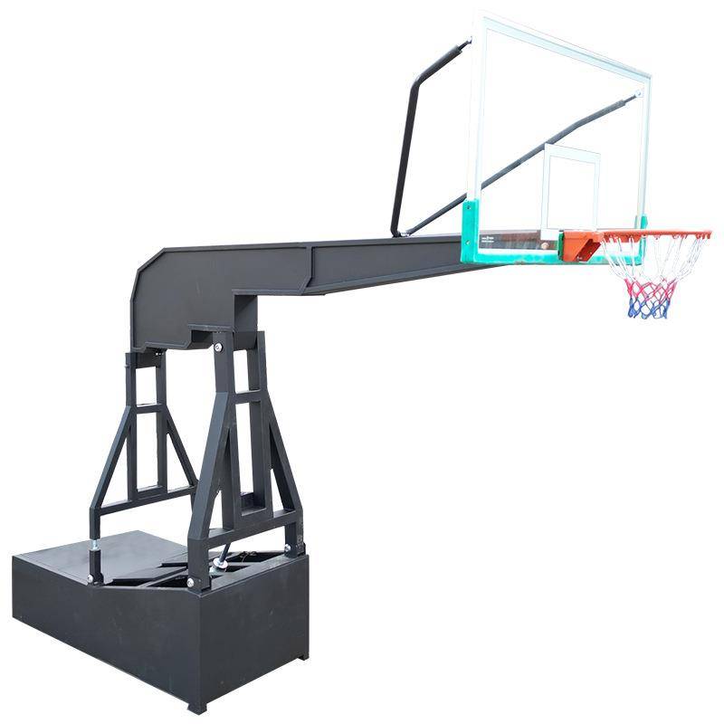 Electric hydraulic basketball outdoor outdoor can move with wheels for adult outdoor room can lift and surrender standard basketball box