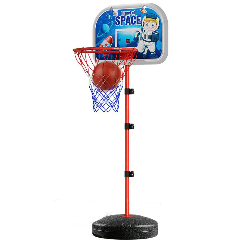 Children's home basketball racks can lifted the indoor mute shooting box. Children's baby 1, 3 -year -old boy sports toy