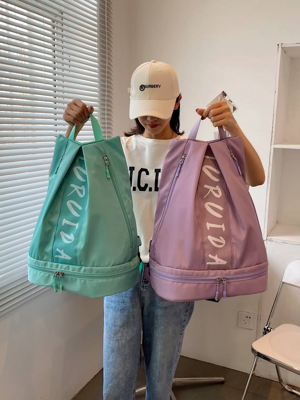 Swimming fitness bag dry and wet separation women's bag travel bag waterproof bag storage bag