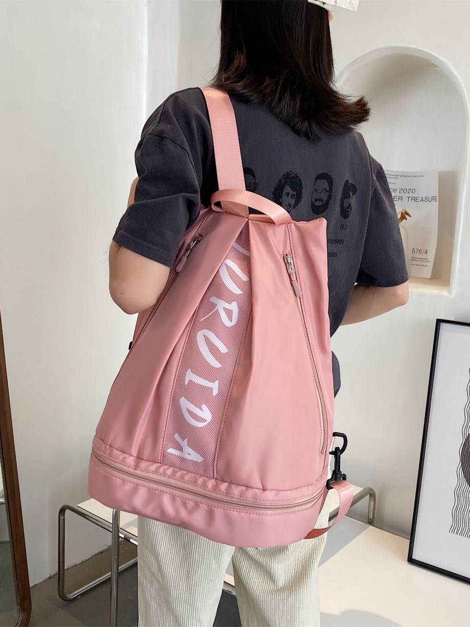 Swimming fitness bag dry and wet separation women's bag travel bag waterproof bag storage bag