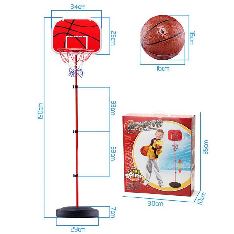 Children's hardcore basketball racks can raise basketball 1.5 meters outdoor indoor sports sports team basketball rack toy factory