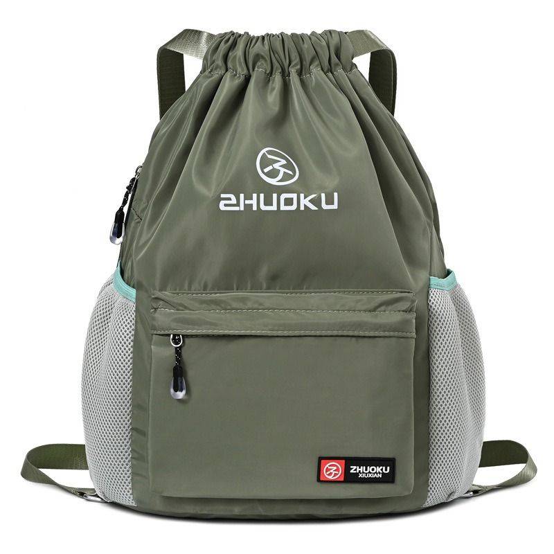 Oxford cloth men's and women's backpack simple travel beam pocket drawing bag sports bag four seasons basketball bag light football