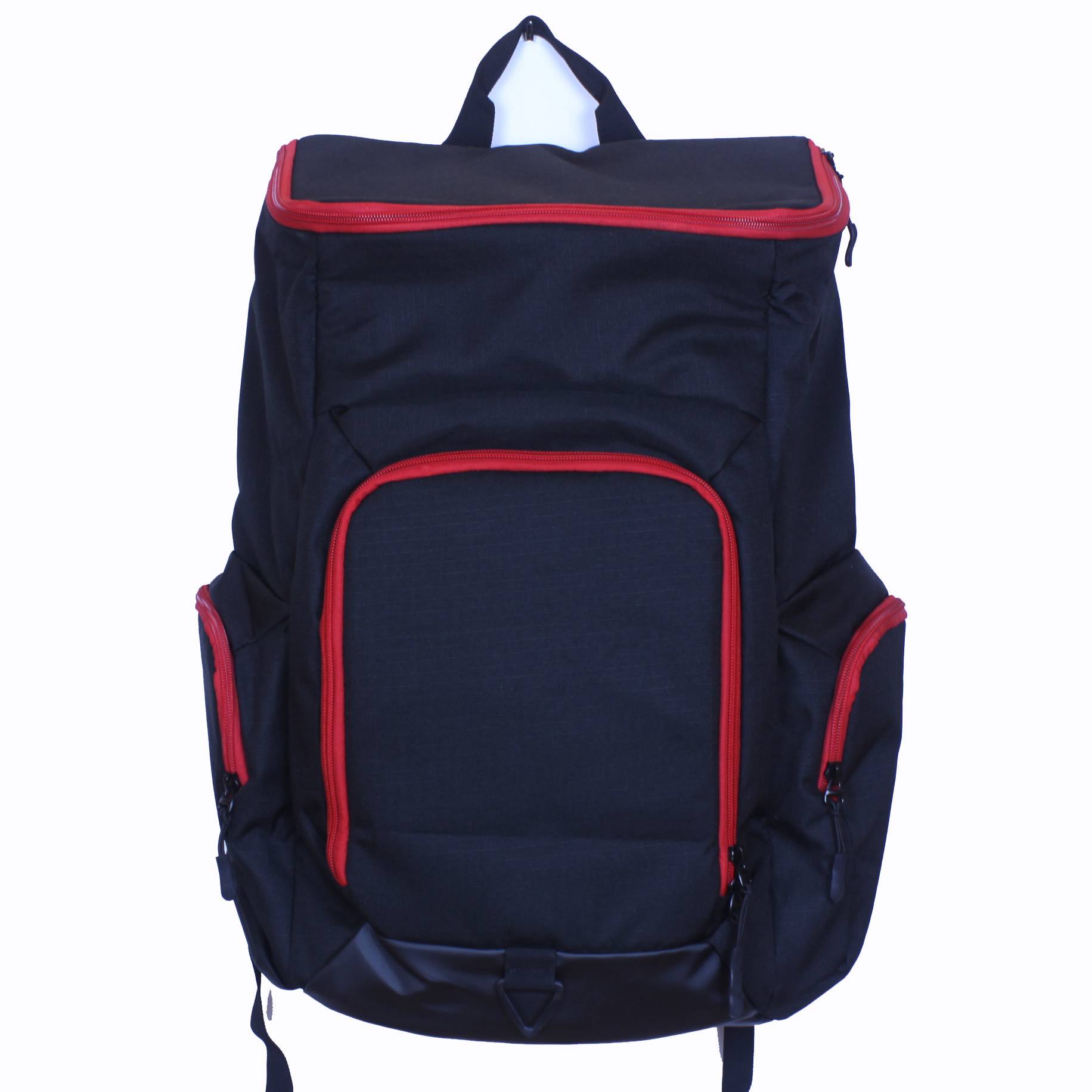Black with the red zipper