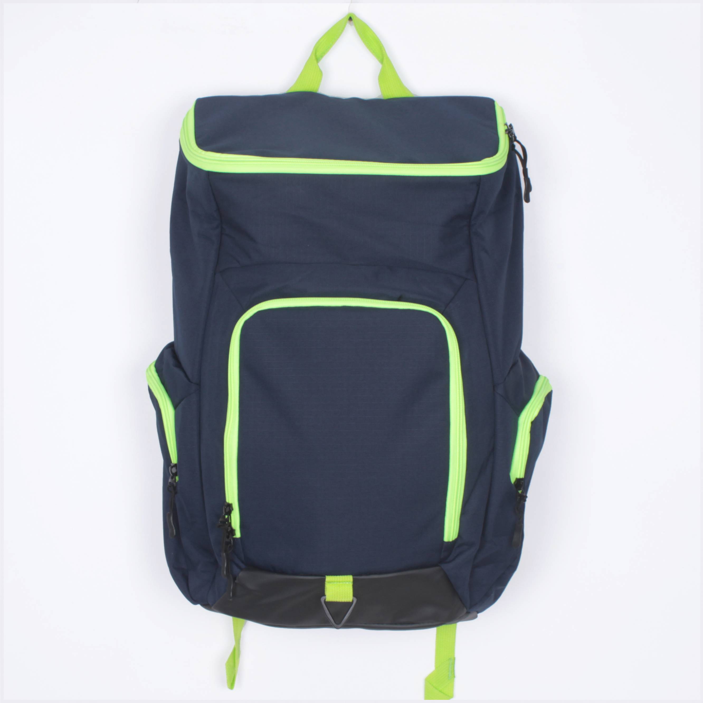 Cyan with green zipper