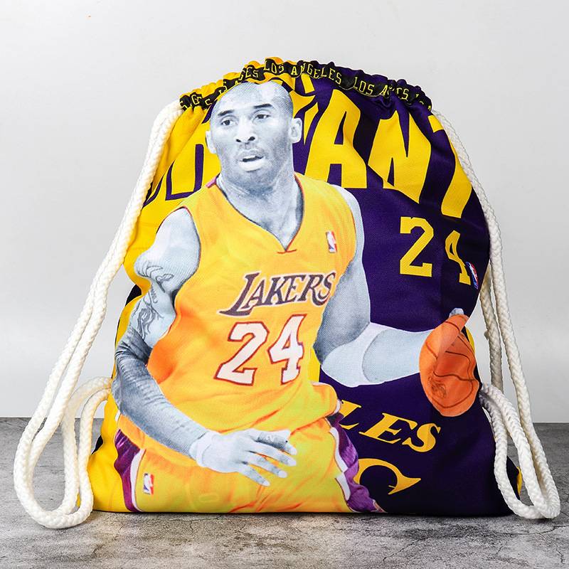 NBA basketball bag backpack basketball bag training bag backbone storage bag Jameskuri team drawing rope with large capacity