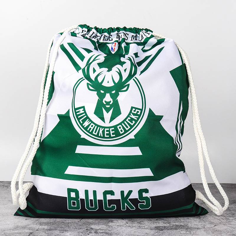 NBA basketball bag backpack basketball bag training bag backbone storage bag Jameskuri team drawing rope with large capacity