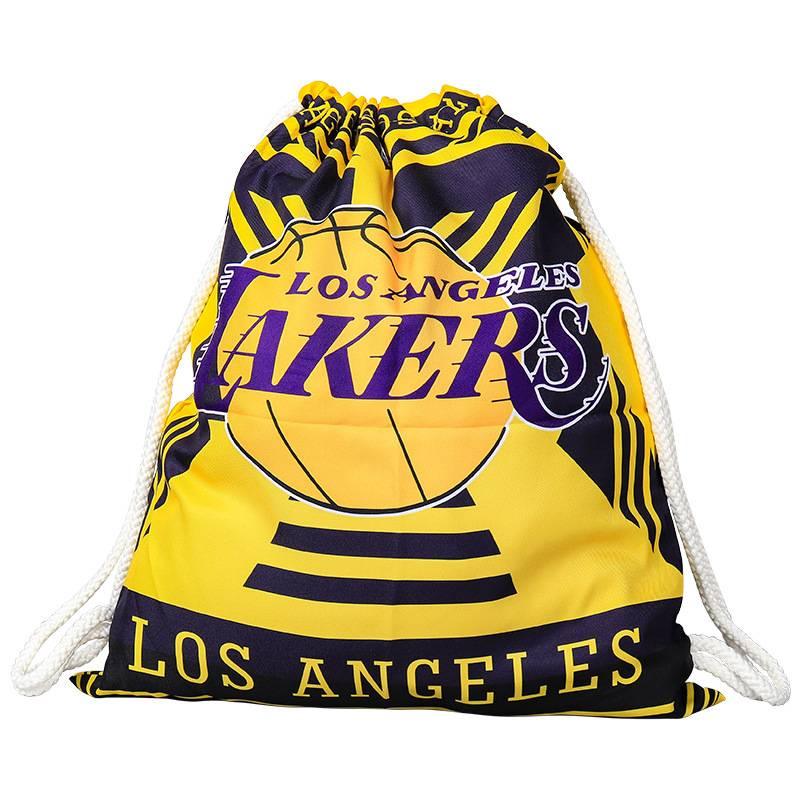 NBA basketball bag backpack basketball bag training bag backbone storage bag Jameskuri team drawing rope with large capacity