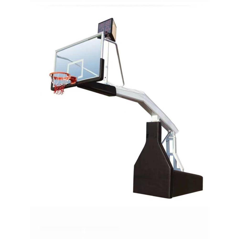 Manual electric hydraulic lifting basketball team outdoor mobile indoor competition professional adult standard venue basketball rack