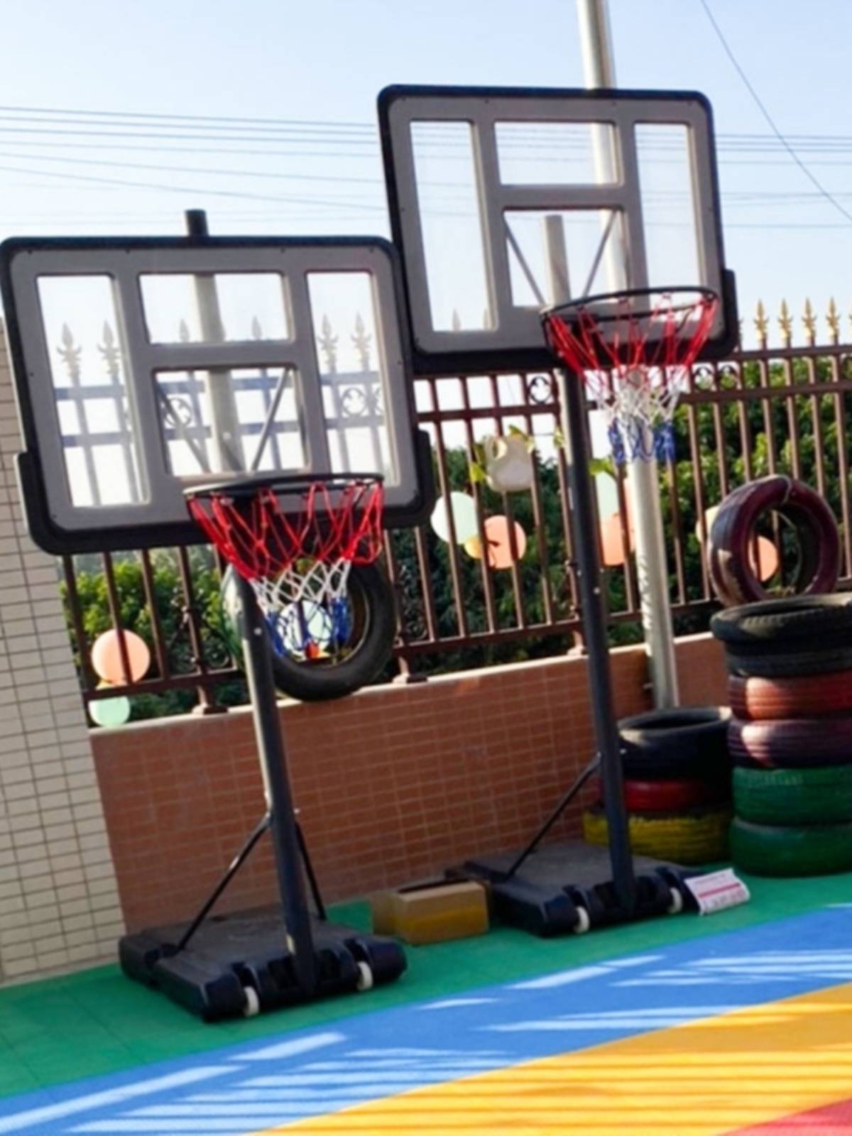 Basketball rack children's lifting of outdoor adult standard basket frame children's shooting frame youth home mobile basket