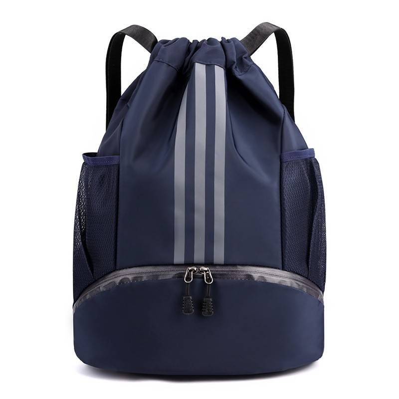 Cross-border hot-traded tarpaulin bags with a large outdoor capacity of double-shouldered basketball packs of paper line packs