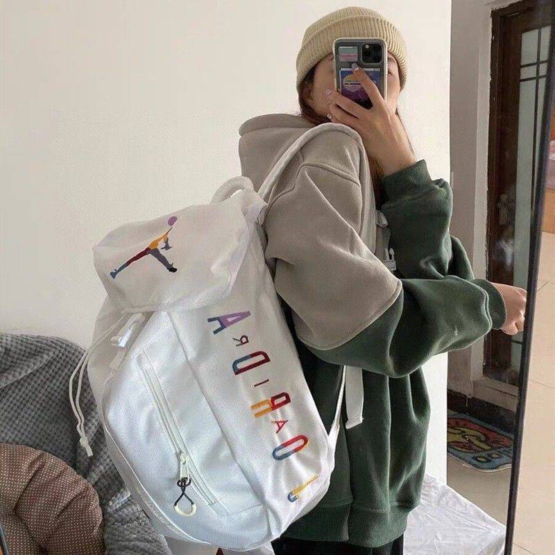 AJ Jordan schoolbag Men's sports waterproof wild basketball backpack campus student backpack large -capacity travel bag