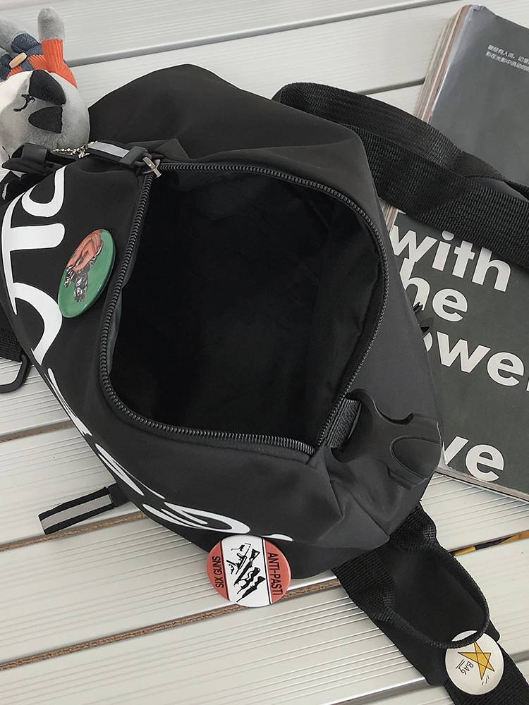 Cross -body bag men's tide large -capacity tide brand large sports casual shoulder bag chest bag girl mobile phone bag large men's model