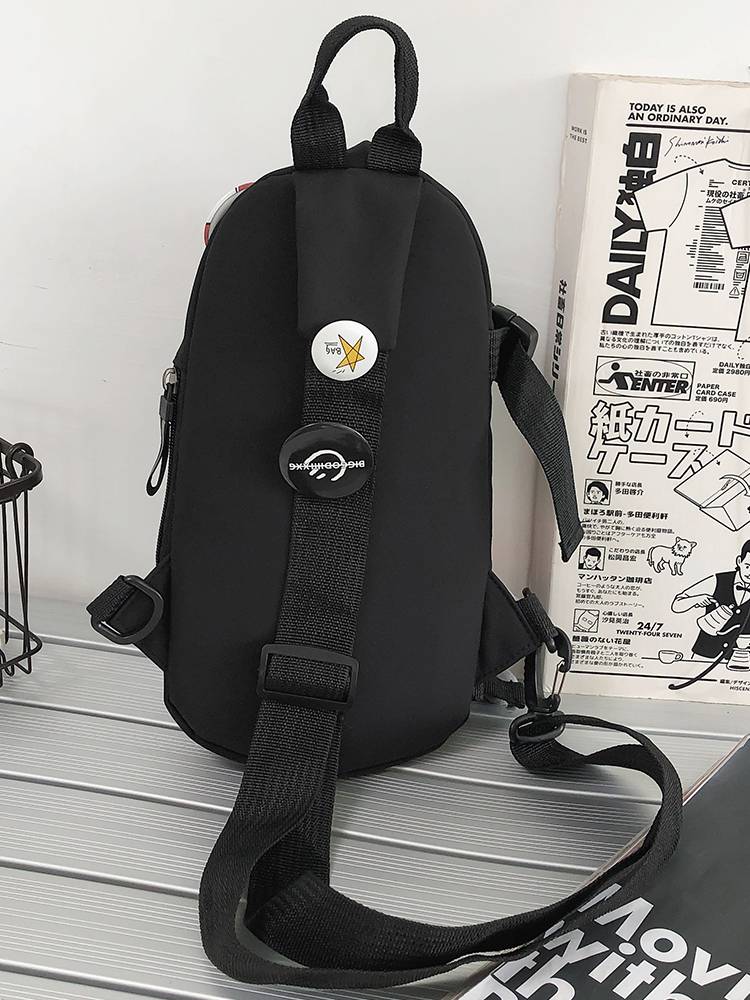 Cross -body bag men's tide large -capacity tide brand large sports casual shoulder bag chest bag girl mobile phone bag large men's model