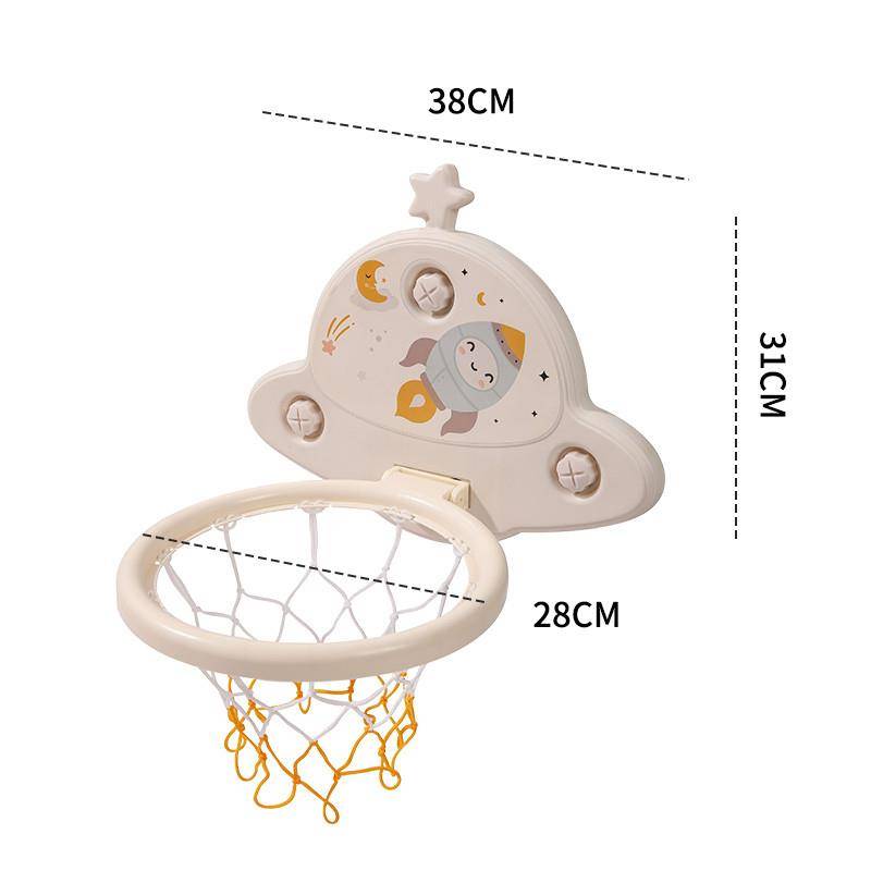 Smooth in the basketball frame for children's basketball frames, silent household hanging -free punching can be lifted and mute toys