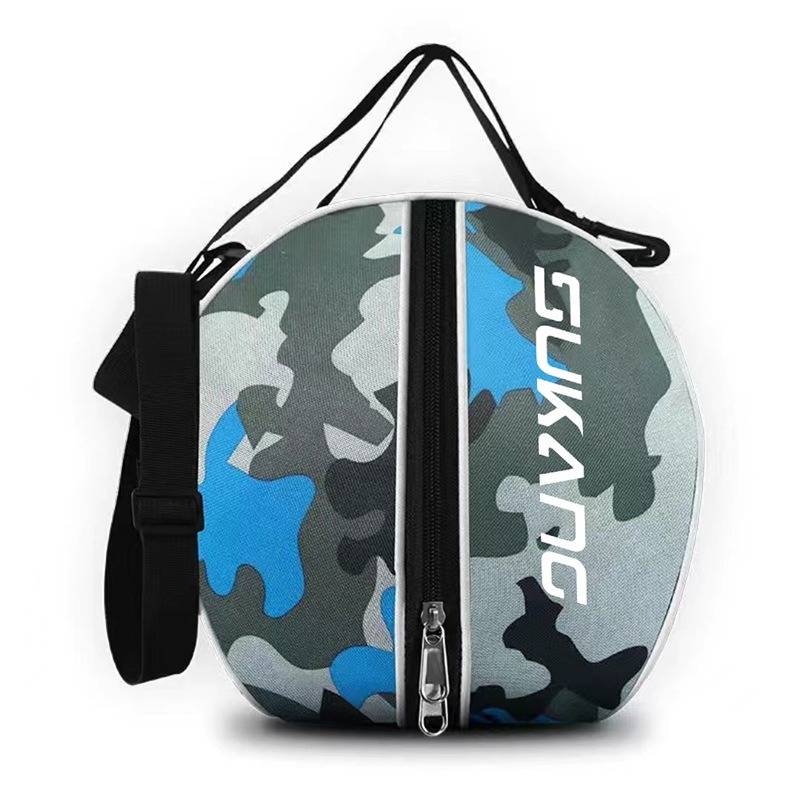 Double-shoulder-back pack colour blue