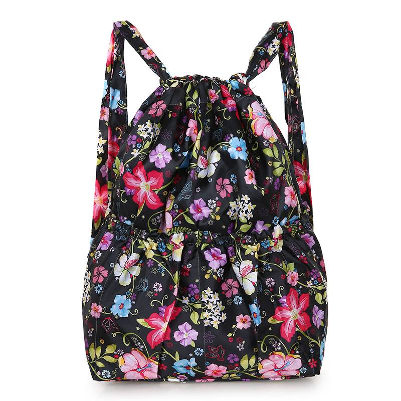 Nylon beam pocket backbag Outdoor sports bag student basketball bag large capacity lightweight travel bag female bag