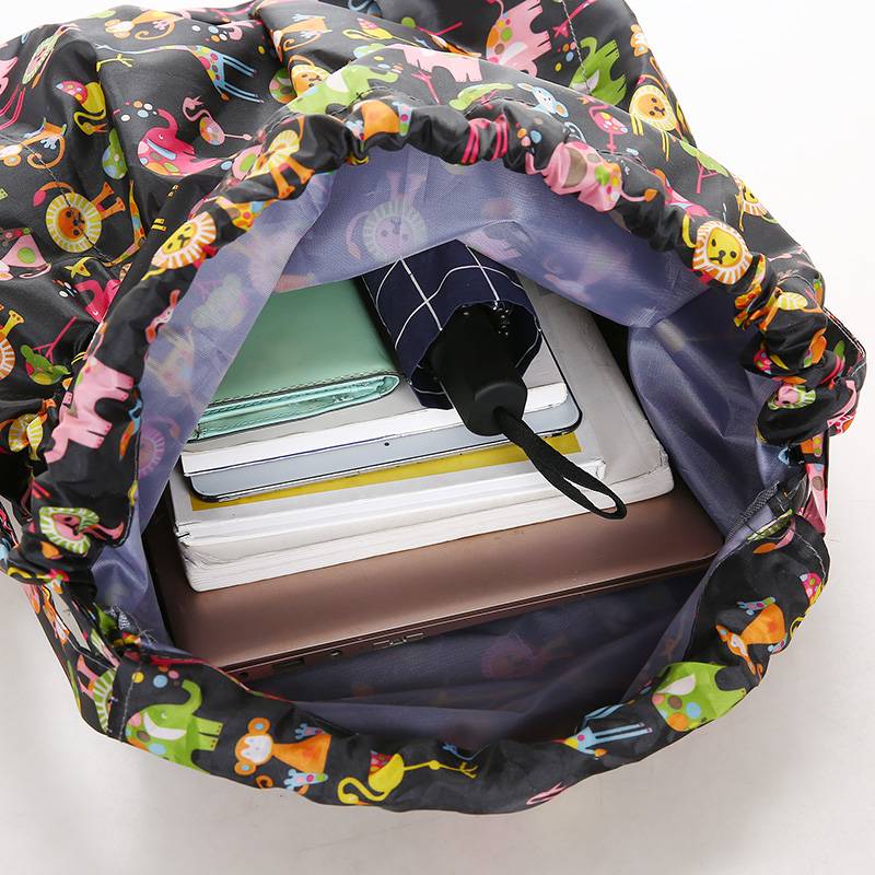 Nylon beam pocket backbag Outdoor sports bag student basketball bag large capacity lightweight travel bag female bag