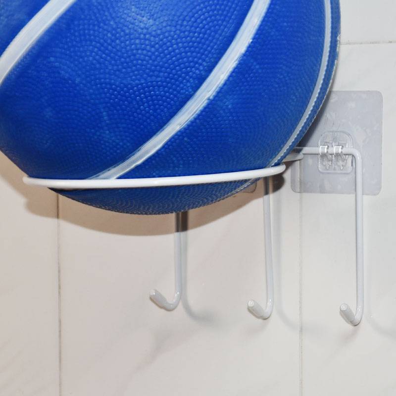 Basketball storage rack Volleyball house hanging wall -style football stent, sorting basket iron art free punching shelf