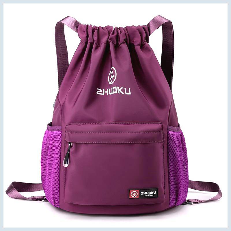 Germany imported Oxford cloth large -capacity beam pocket backpack simple travel drawing bag sports basketball bag four seasons