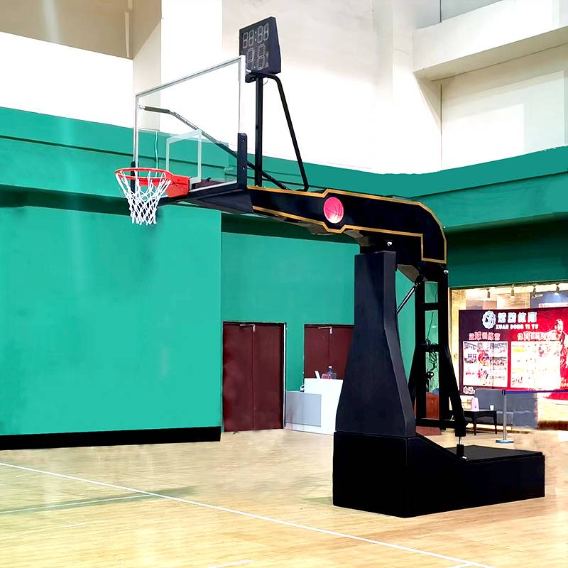 Indoor professional manual electric hydraulic basketball stand outdoor adult basket standard competition mobile lifting basketball rack